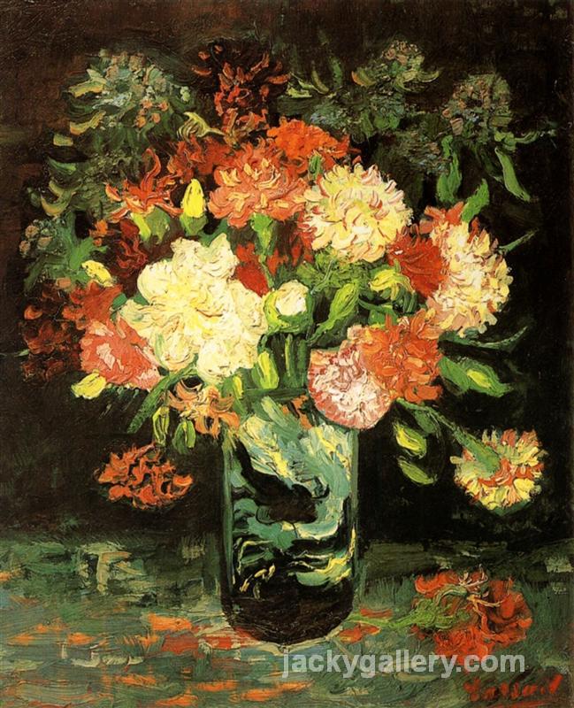 Vase with Carnations, Van Gogh painting